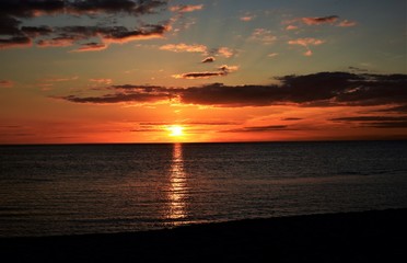 Sunset at Seaford beach.Australia