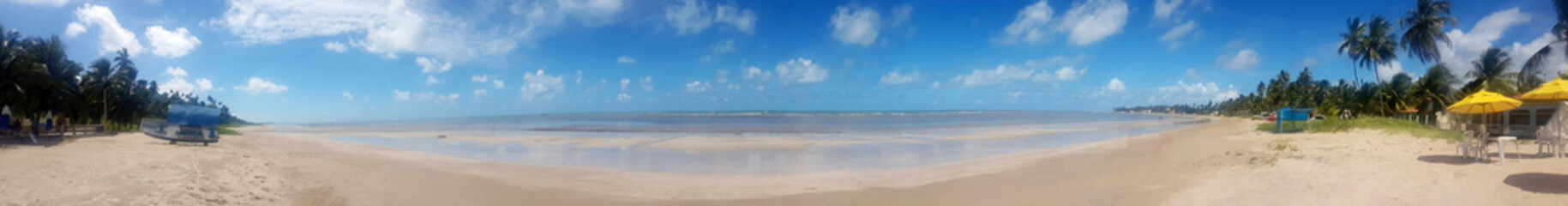 Fototapeta na wymiar Panorama da Praia de Maragogi