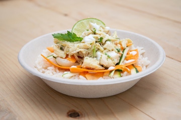 riso primavera di pesce