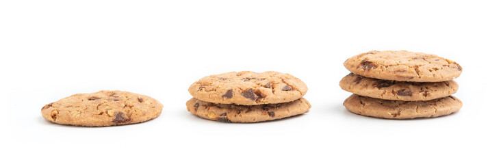 Fototapeta na wymiar cookies isolated on white background.
