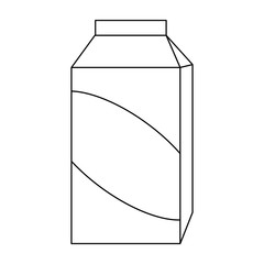 milk box pack icon vector illustration design