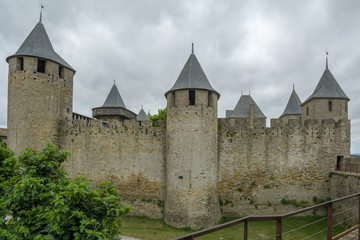Fototapeta na wymiar Castillo medieval de Carcassonne