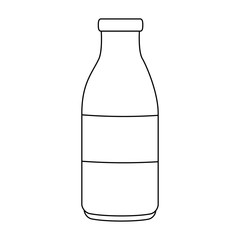 milk bottle isolated icon vector illustration design