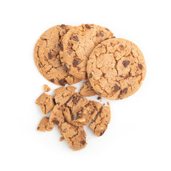 cookies isolated on white background.