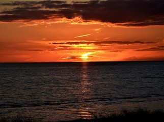 Sunset at Seaford beach.Australia