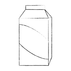 milk box pack icon vector illustration design
