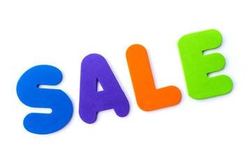 The word SALE