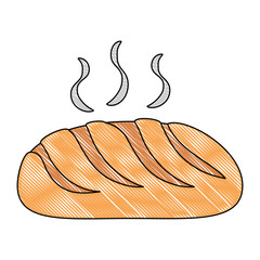 delicious bread bakery icon vector illustration design