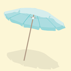 Big beach umbrella - vector illustration