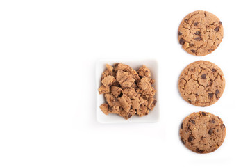 cookies isolated on white background.