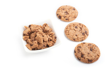 cookies isolated on white background.