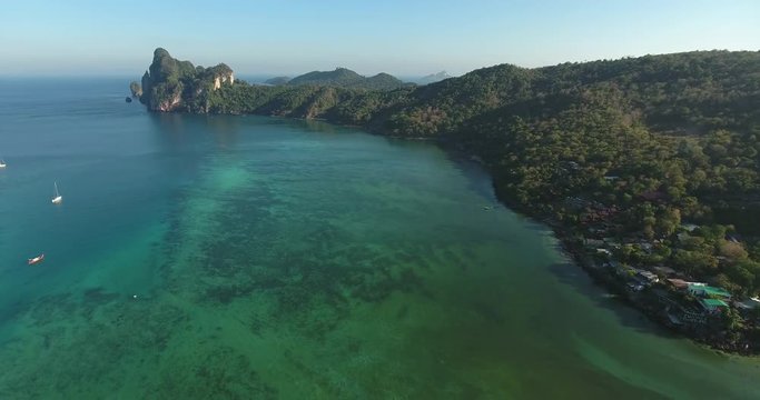 Kauai Hawaii Ocean Coastline Aerial Drone View 15.mov