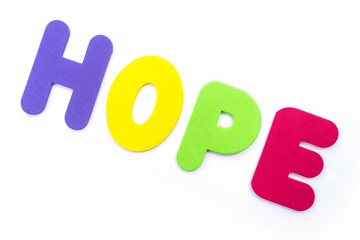 The word HOPE