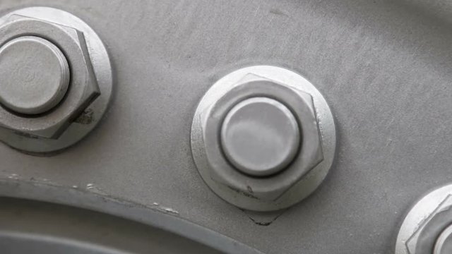 car wheel nuts with a big truck or tractor