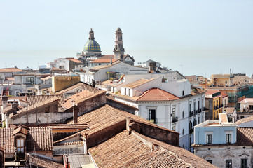 Panoramic view of Vietri sul Mare, Italy