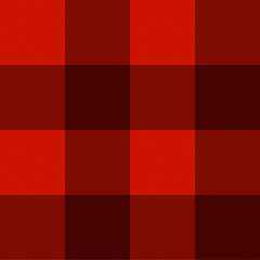 Vector Textile Texture, Seamless Pattern, Red Checkered Fabric Template.