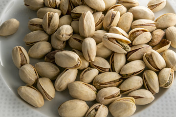 Pistachio texture. Nuts.