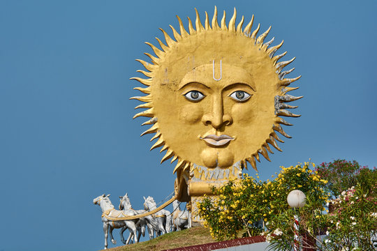 India. The state of Karnataka. Murdeshwar. The Chariot of the Sun God