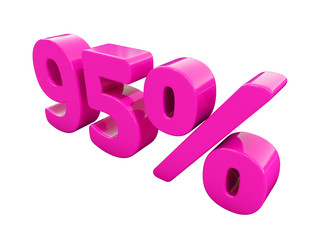 95 Percent Pink Sign