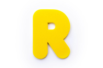 Yellow Letter R