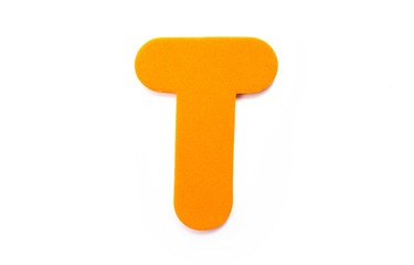 Orange Letter T