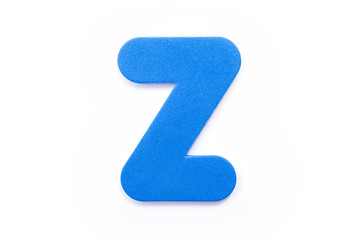 Blue Letter Z
