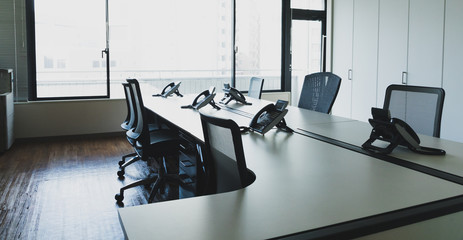 Empty modern office interior.