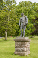 Obraz premium Statue of King Charles I (1600-1649), at Glamis Castle, in Angus, Scotland.