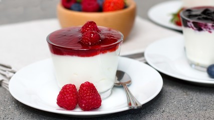 Forest fruit parfait