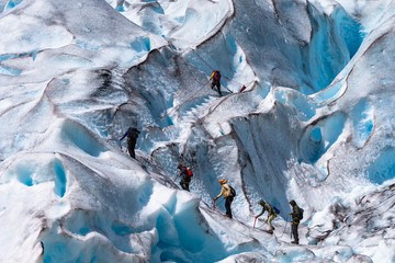 Nigardsbreen. A glacier arm of the large Jostedalsbreen glacier. Jostedal, Norway.