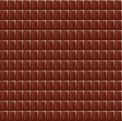 Milk chocolate seamless pattern food texture dark realistic grid
