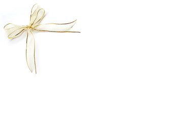 Ribbon, Golden Ribbon Celebratory on white, Luxury Gold Ribbon for Certificate Background card