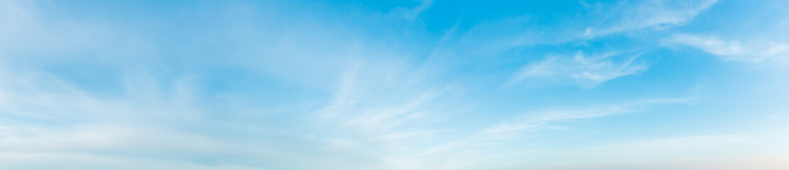 Blue sky background with clouds - obrazy, fototapety, plakaty