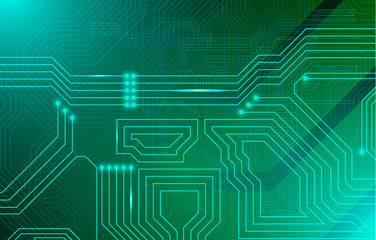 Circuit Board illustration micro scheme elements