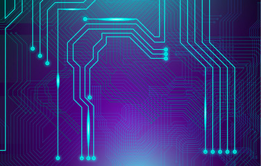Circuit Board illustration micro scheme elements