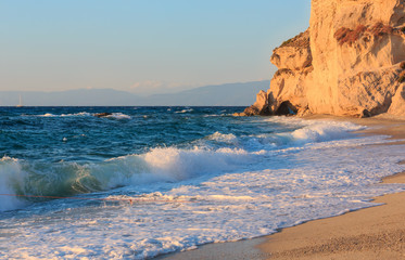 Fototapeta na wymiar Tropea beach, Calabria, Italy
