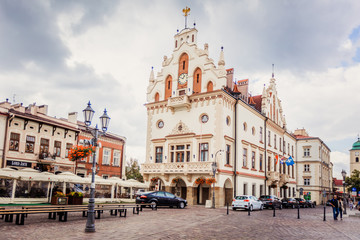Fototapeta na wymiar City hall in Rzeszow
