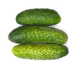 Few natural cucumbers