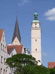 Moritzkirche und Pfeifturm in Ingolstadt