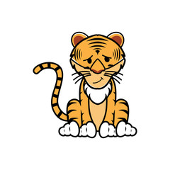 Pillustration of various kinds of tiger expressionrint