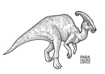 Realistic graphic dinosaur