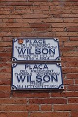 Obraz premium plaque place wilson