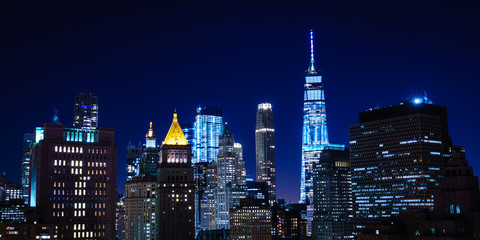 Obraz premium NYC Skyline at Night
