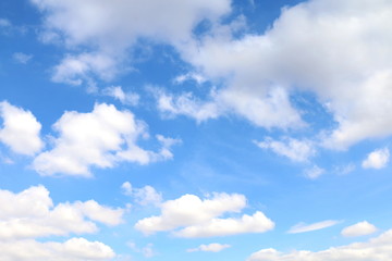 Obraz na płótnie Canvas sky, sky with fluffy clouds, sky blue cloud background, cloudscape sky clear