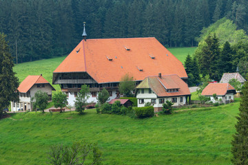 Fototapeta na wymiar Bauernhof bei Furtwangen im Hochschwarzwald