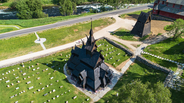 Borgund Stave Church. Laerdal, Norway.