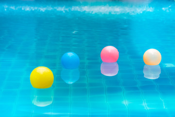 plastic balls in pool