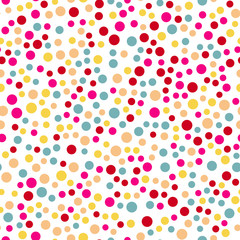 Colorful dots seamless backgound