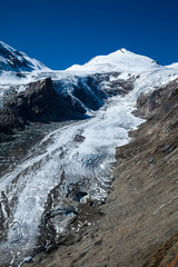 Detail of the Pasterze glacier at the foot of Grossglockner in Austria, Europe