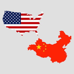 USA and China maps